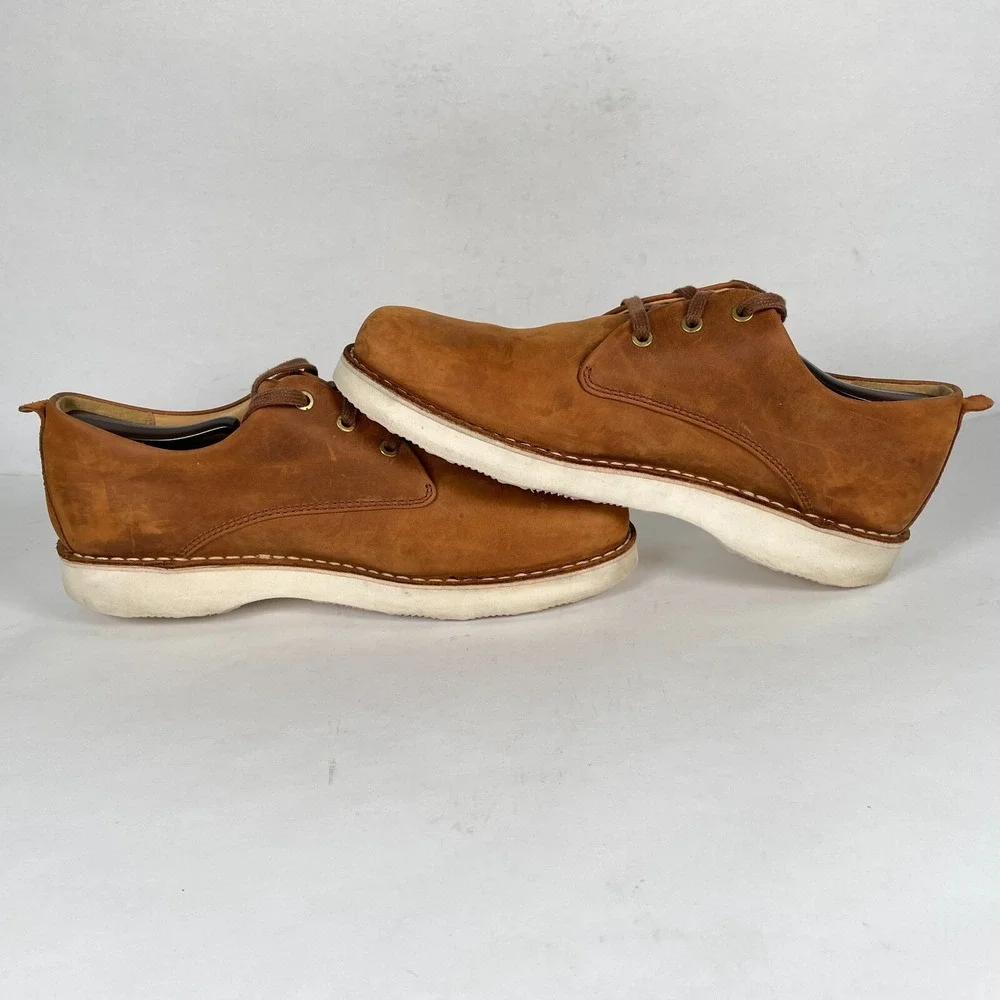 Samuel Hubbard Free Shoes Mens Size 10.5 M Brown Leather Lace Up Oxford Comfort